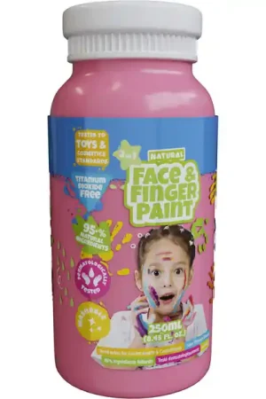Gereduceerde Prijs Natural Face & Fingerpaint Fles - Roze, 250ml