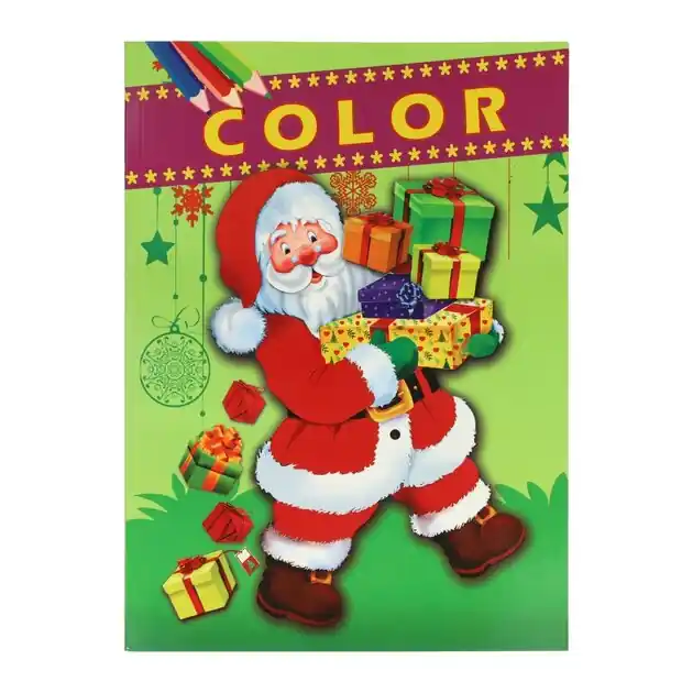 Kerst Kleurboek, 48 pag. Direct Verzonden