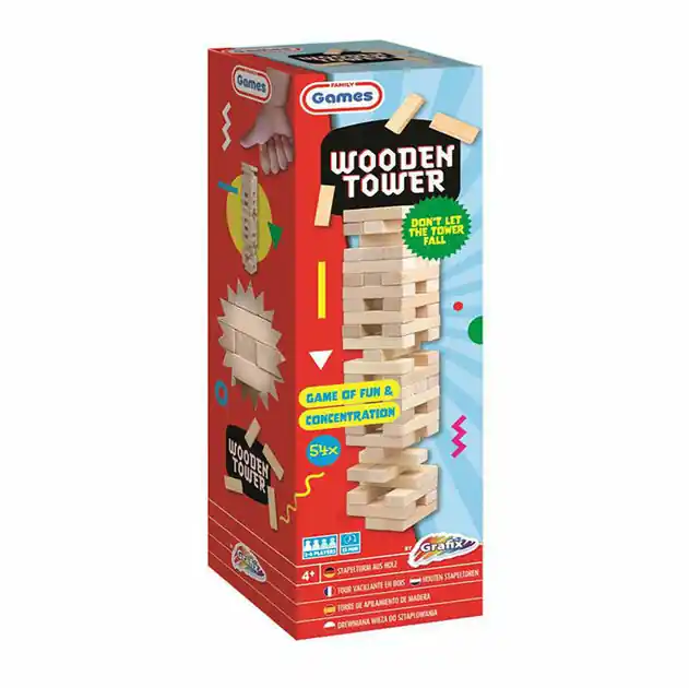 Premium Stapeltoren Hout, 54dlg.