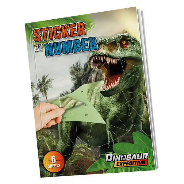 Beperkt Aanbod Dino Stickeren op Nummer
