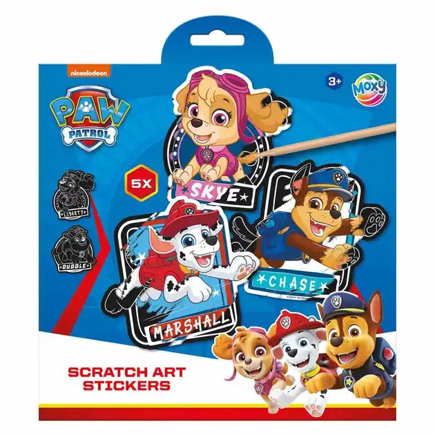 Finale Uitverkoop Scratch Art Stickers - PAW Patrol, 6dlg.