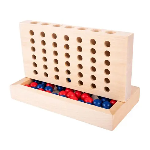 Houten Vier op een Lijn-spel Betaalbaar