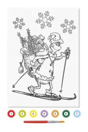 Canvas Schilderen op Nummer Grinch Veilige Betaling