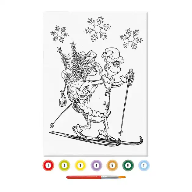 Canvas Schilderen op Nummer Grinch Veilige Betaling