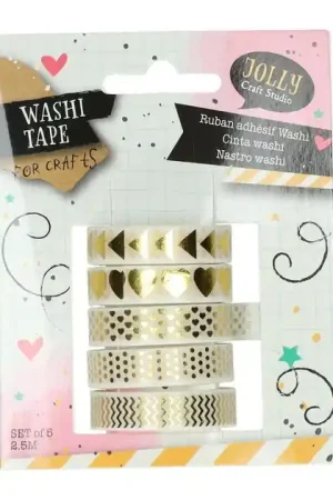 Populair Tape Washi Papier, Set van 5