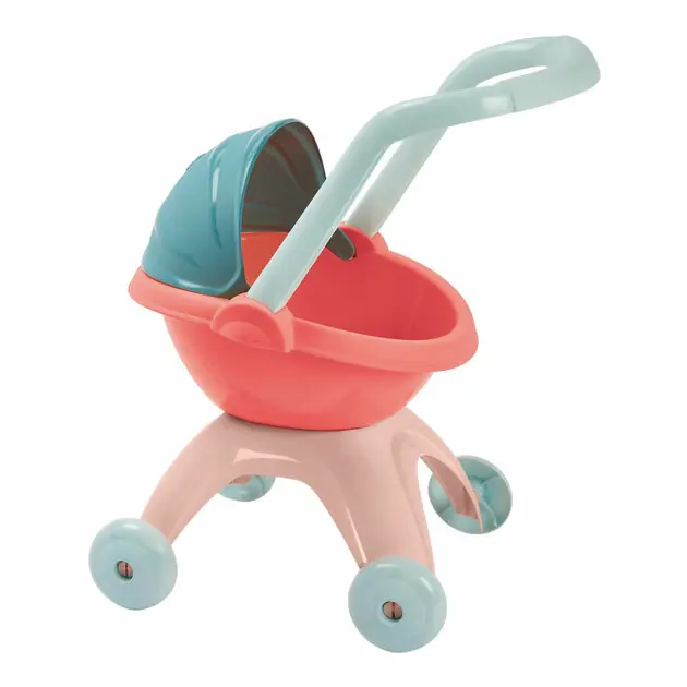 Snelle Levering Ecoiffier Nursery Poppenwagen Pastel
