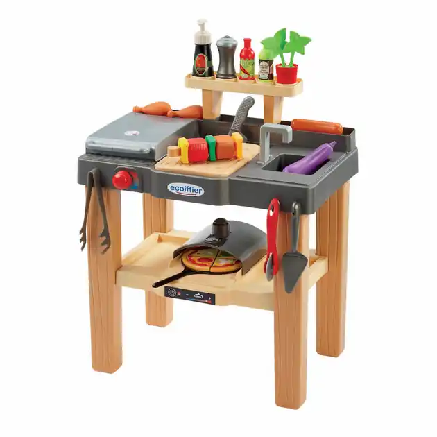 Ecoiffier Zomer Keuken met Barbecue en Pizzaoven - 27dlg. Weekendaanbieding