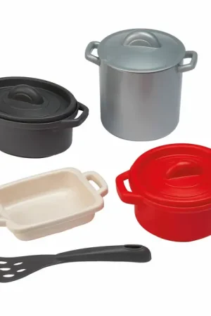 Ecoiffier 100% Chef Pannen en Eetset - 8dlg. Favoriet