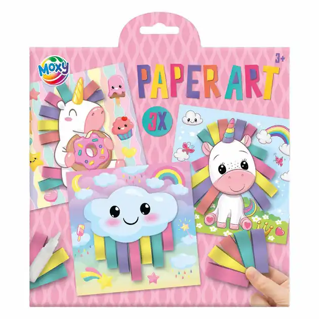 Aanbieding Paper Art Roze Knutselen, Set van 3