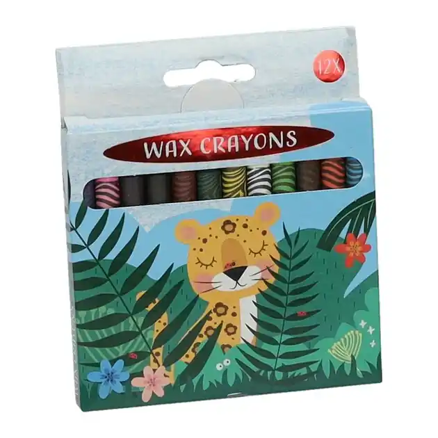 Waskrijt Jungle Dieren, 12st. Aanbieding