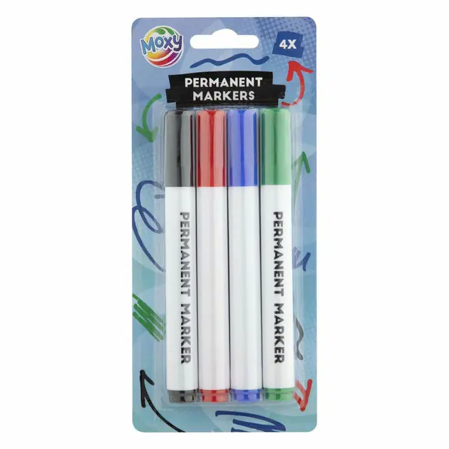 Permanent Markers, 4st. Rechtstreeks Van De Fabrikant