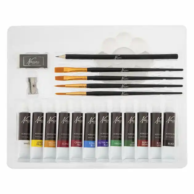 Lage Kosten Aquarel Art Verf- en Tekenset, 21dlg.