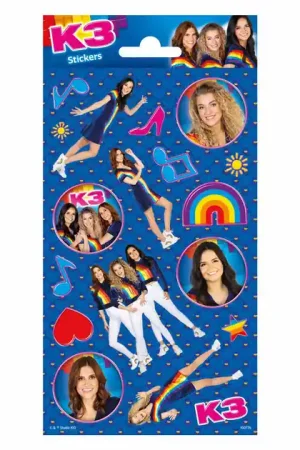 Stickervel Glitter K3 Beperkte Voorraad