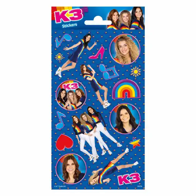 Stickervel Glitter K3 Beperkte Voorraad