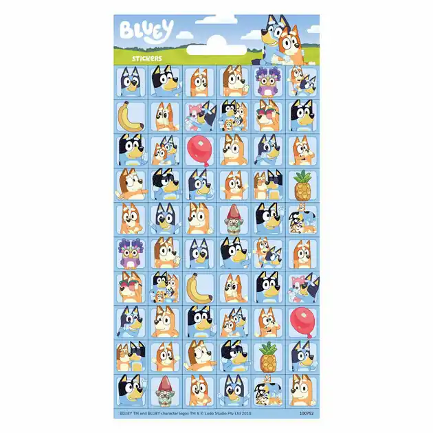 Uitverkoop Stickervel Bluey Mini