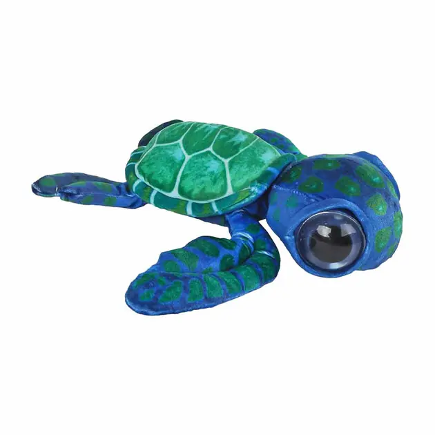 Destination Deep Knuffel Pluche - Schildpad Groen, 28cm Veilige Betaling