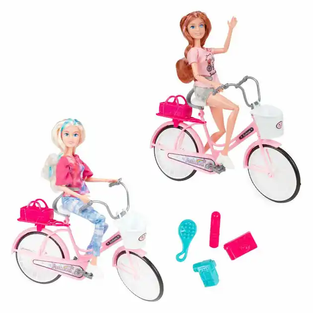Express Levering Lauren Modepop op Fiets met Accessoires
