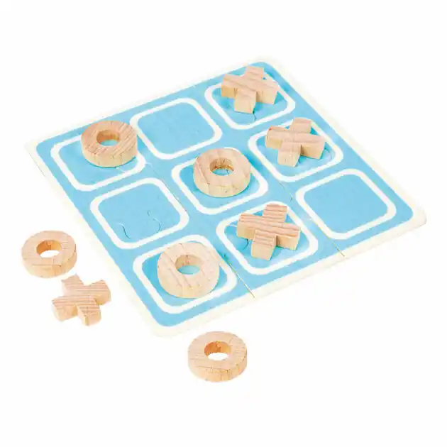 Games Mini Houten Bordspel Tic Tac Toe Gecertificeerd