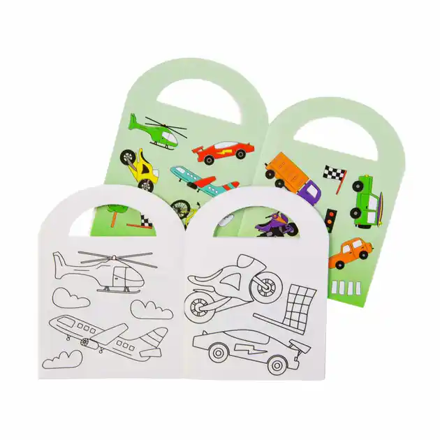 Kleurboekje met Stickers Voertuigen Speciale Aanbieding
