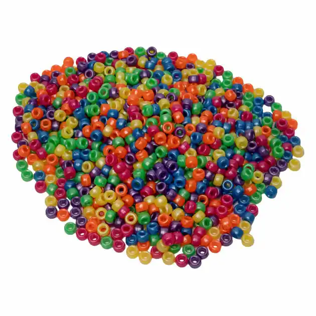 Colorations - Pony Kralen Parelmoereffect 6x9 mm, 1000st. Hoge Kwaliteit