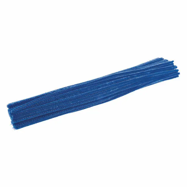 Seizoensaanbieding Colorations - Blauw Chenilledraad, 100st.