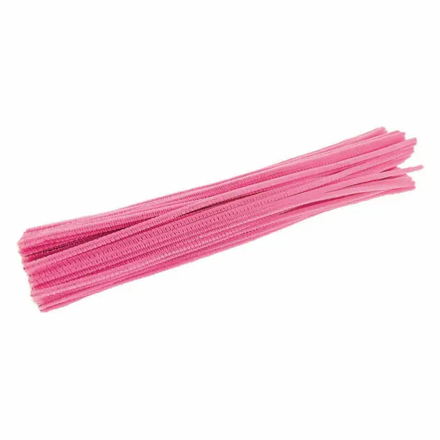 Voordeelprijs Colorations - Roze Chenilledraad, 100st.