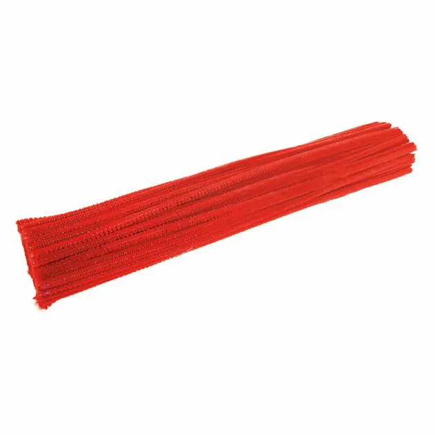 Snelle Levering Colorations - Rood Chenilledraad, 100st.