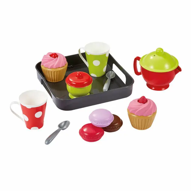 Ecoiffier 100% Chef Cupcakes op Dienlad Speelset - 12dlg. Direct Beschikbaar