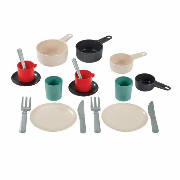 Ecoiffier 100% Chef Servies en Bestek in Pan - 19dlg. Goedkoop