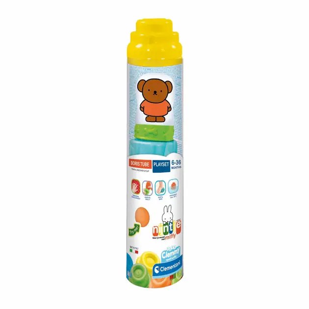 Clementoni Baby - Nijntje Boris Clemmy Soft Blokken in Koker, 5dlg. Beperkt Aanbod