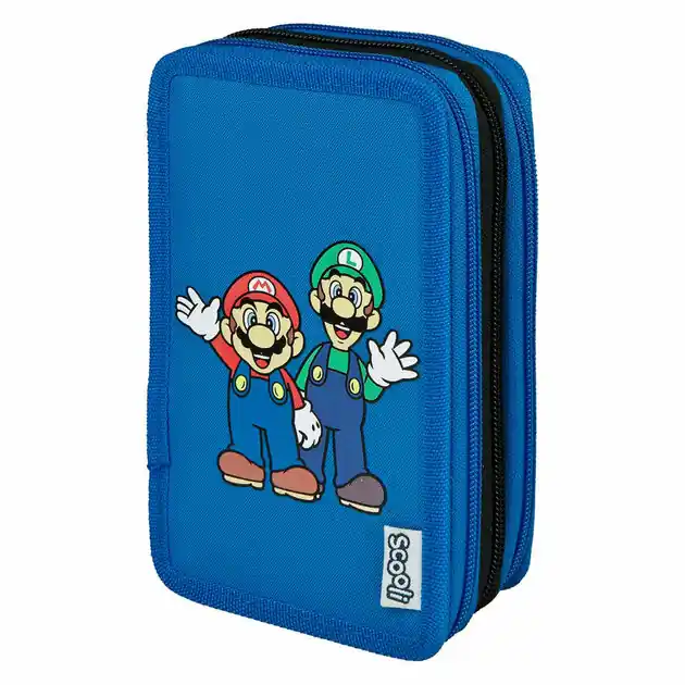 Rechtstreeks Van De Fabrikant Gevulde Etui Super Mario 3-vaks