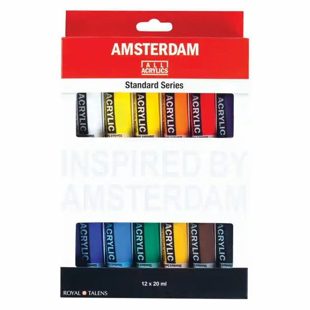 Amsterdam Acrylverf Standard Set, 12dlg. Superprijs