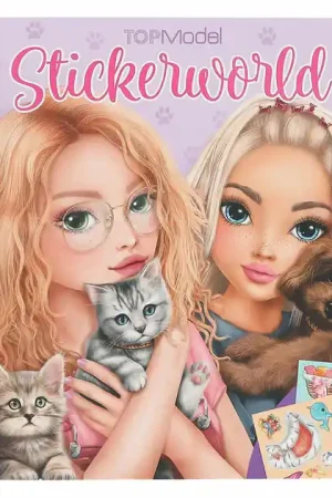 TOPModel Stickerworld Stickerboek Kitty and Doggy Nieuw