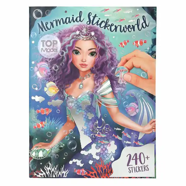 Fabrieksprijs TOPModel Metallic Stickerworld Zeemeermin Stickerboek