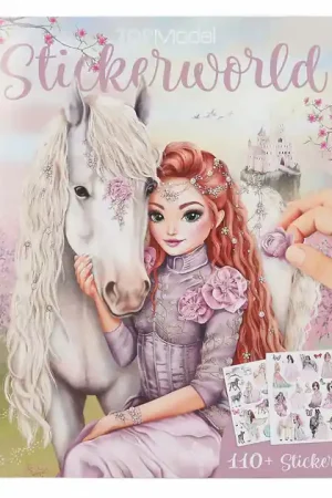 Direct Verzonden TOPModel Stickerworld Stickerboek Viva Violet