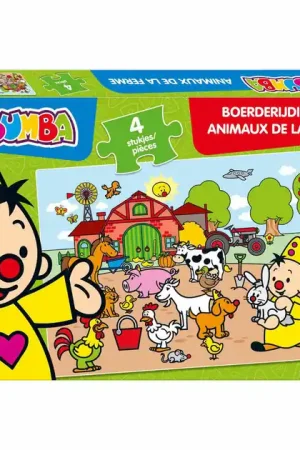 Bumba Puzzel Boerderijdieren, 4st. Nieuw