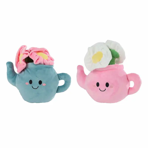 Take Me Home Knuffel Plant Pluche - Theepot met Bloemen, 18cm Beste Prijs