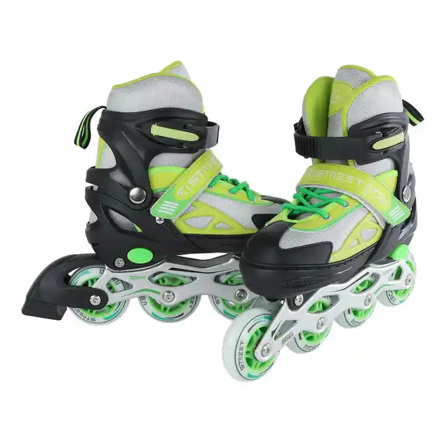 Koop Vandaag Street Rider Inline Skeelers Groen/Zwart Verstelbaar, Maat 37-40