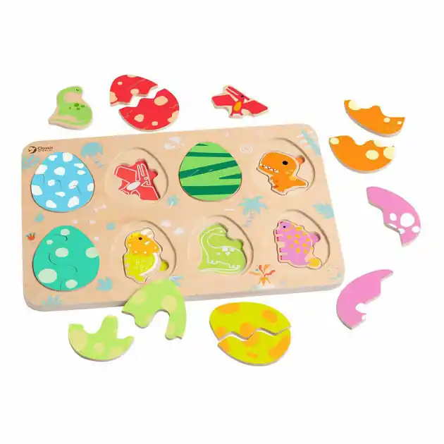 Classic World Houten Inlegpuzzel Dinosaurus, 25st. Aanbieding
