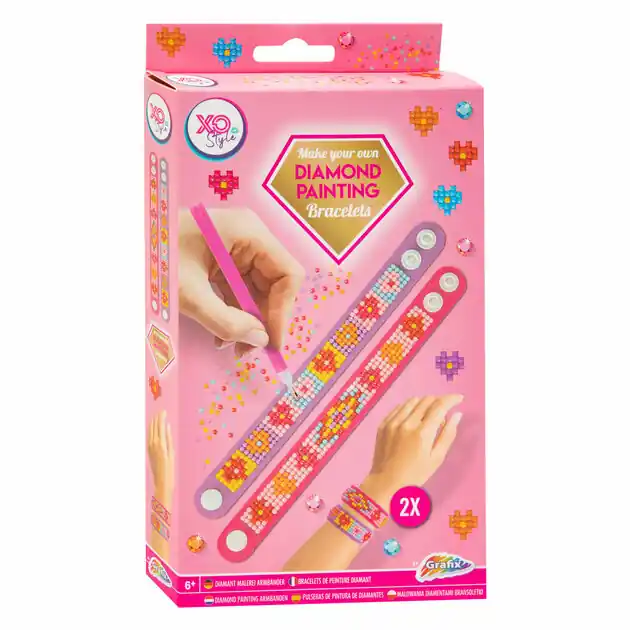 Diamond Painting Armbanden Roze, 2st. Flitsaanbieding