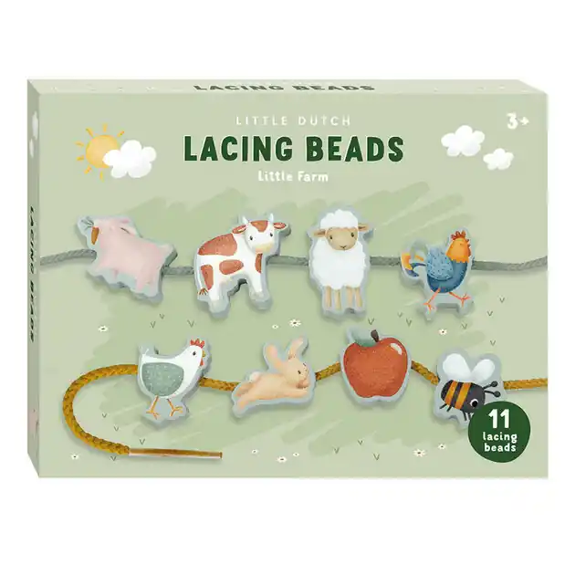 Premium Little Dutch Houten Rijgkralen Little Farm