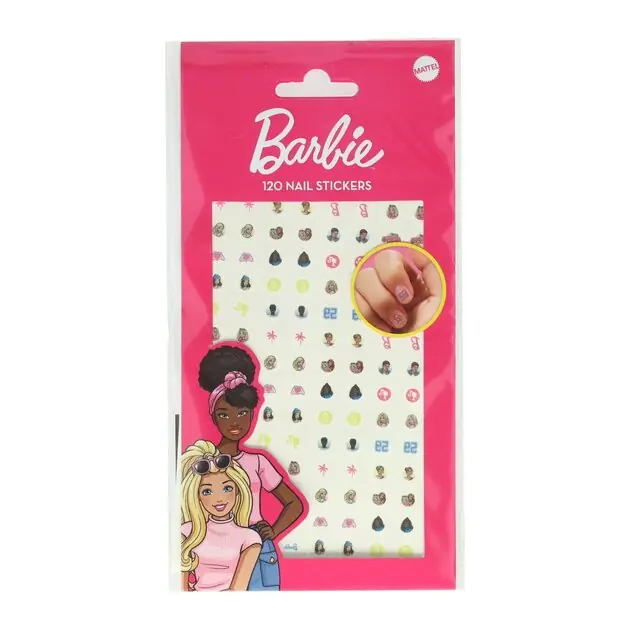 Nagelstickers Barbie, 120st. Betrouwbaar