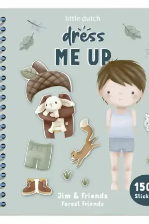 Nieuw Little Dutch Dress up Stickerboek Jim Forest Friends