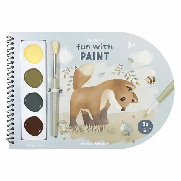 Aanbieding Little Dutch Verfboek Forest Friends