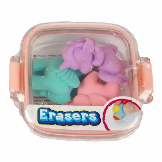 Lage Prijs Gummen Mini Set in Glitterdoosje - Eenhoorns, 3dlg.