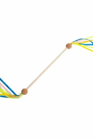 BS Toys Houten Draaistok met Lint Betaalbaar