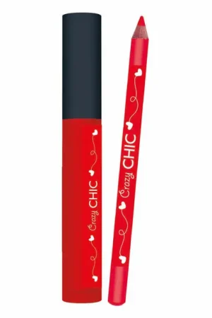 Clementoni Crazy Chic Lipgloss en Lipliner Kersen Rood Gereduceerde Prijs