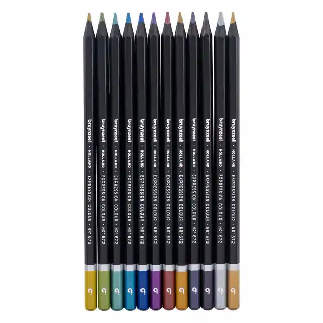 Bruynzeel Expression Kleurpotloden metallic Tinten Blik 12 Beperkt Aanbod