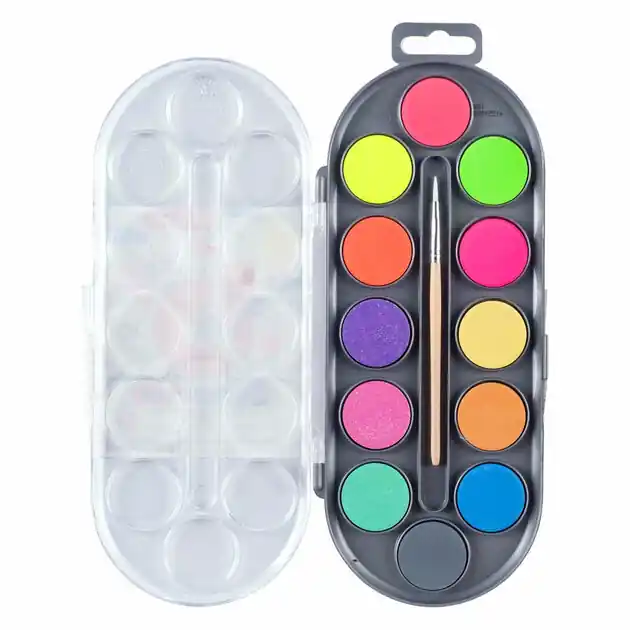 Bruynzeel Kids Waterverf Set Van 12 metallic & Neon Kleuren Shop Nu