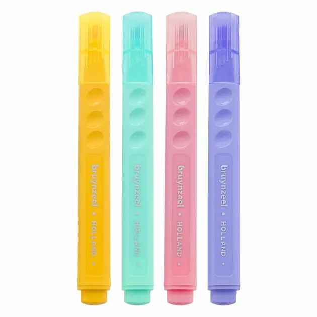 Shop Nu Bruynzeel Markeerstiften Set Pastel 4 Kleuren